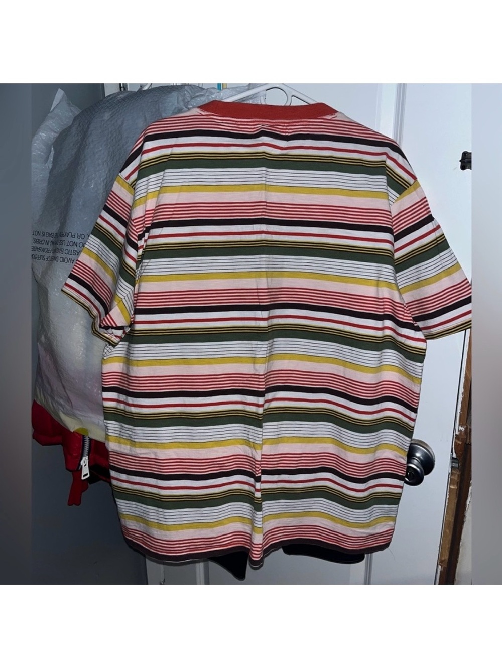 Guess Originals Retro Short Sleeve T Shirt With Horizontal Stripes Men’s Size XL - Picture 6 of 7